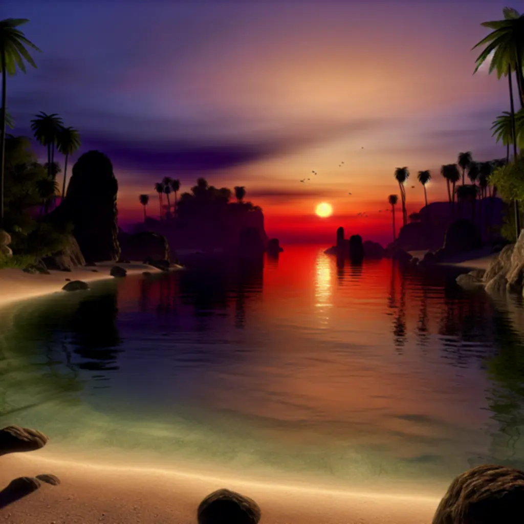 Zaciszne zatoczki skąpane w zachodzie słońca